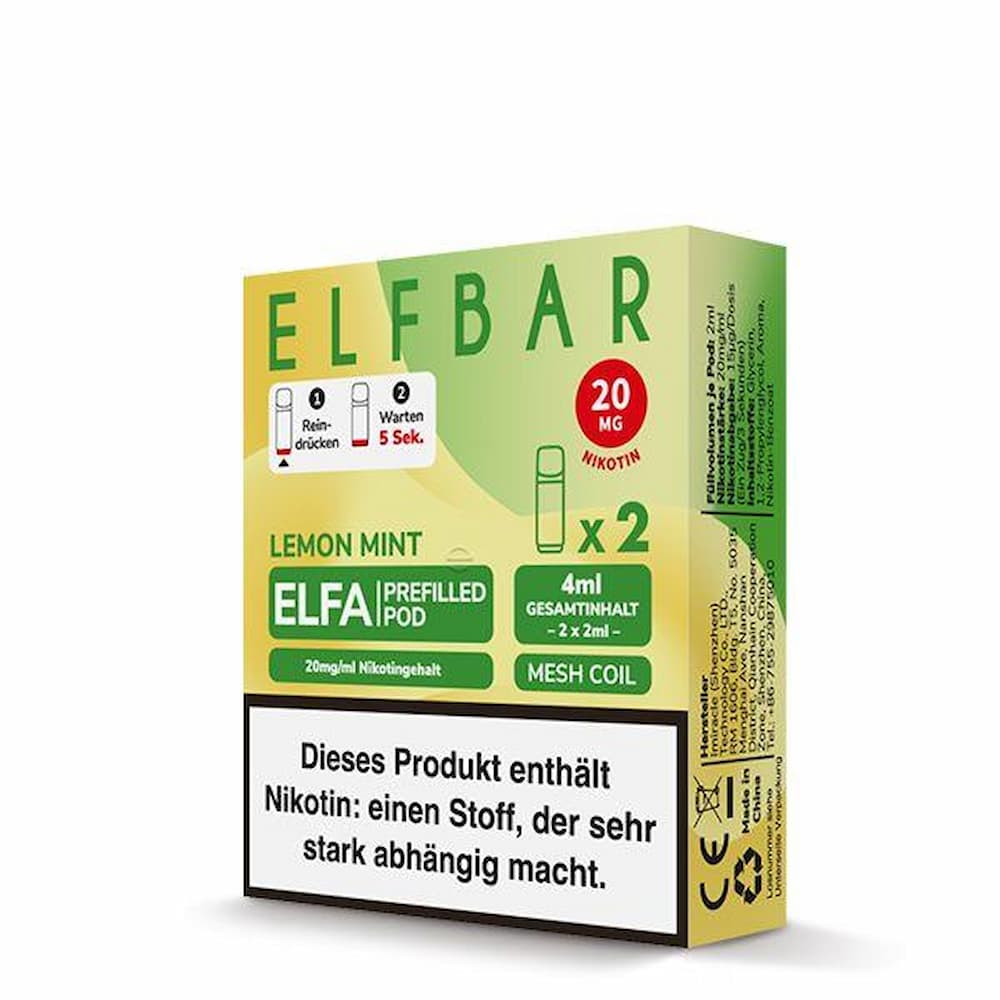 lemon mint liquid elfbar Fumot Tornado 20000 Dual Mesh Disposable Vape main image 1