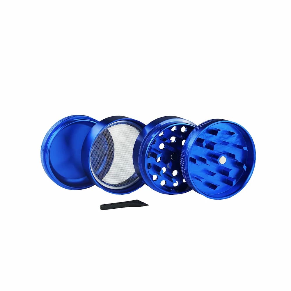 Grinder aus Aluminium 4 teilig in blau