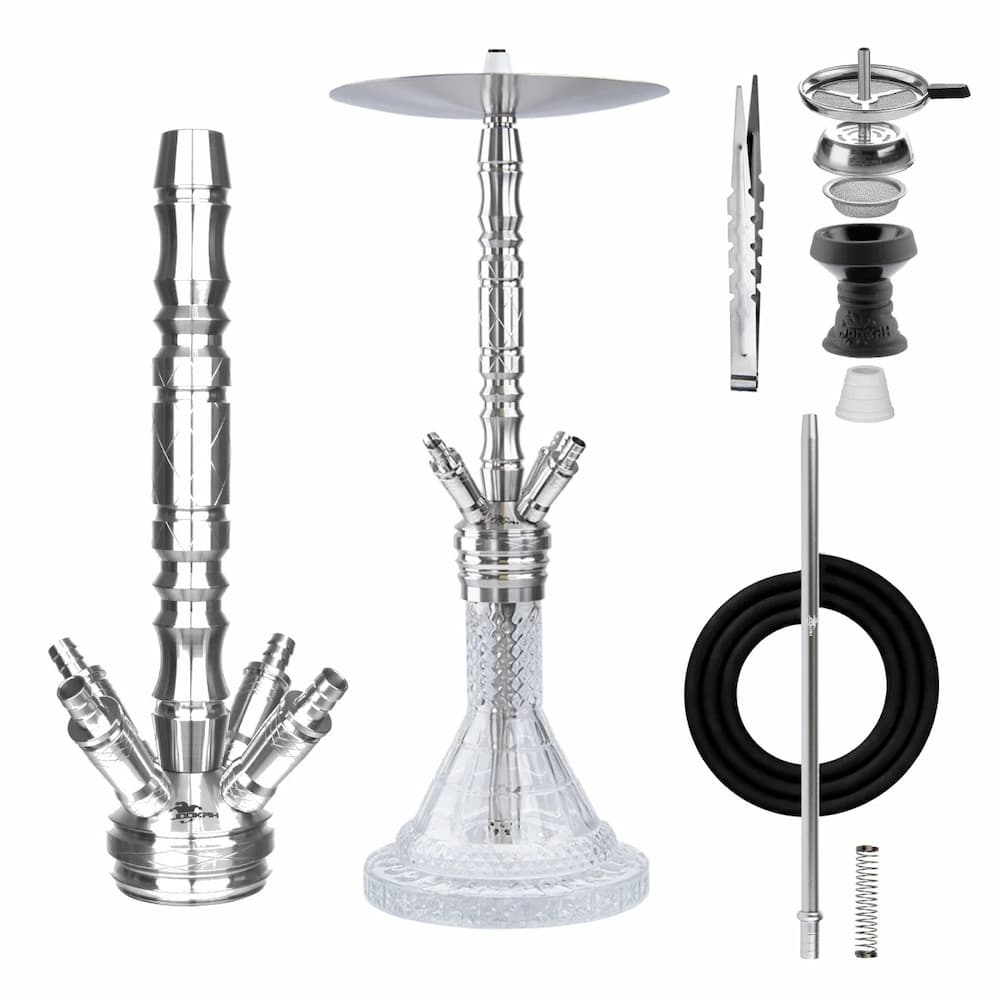 Jookah Edelstahl Shisha - Four of a Kind #3 BIG - Puzzles Shisha Online Shop