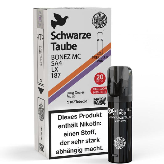 187 PODS Prefilled 20mg - Schwarze Traube - Puzzles Shisha Online Shop