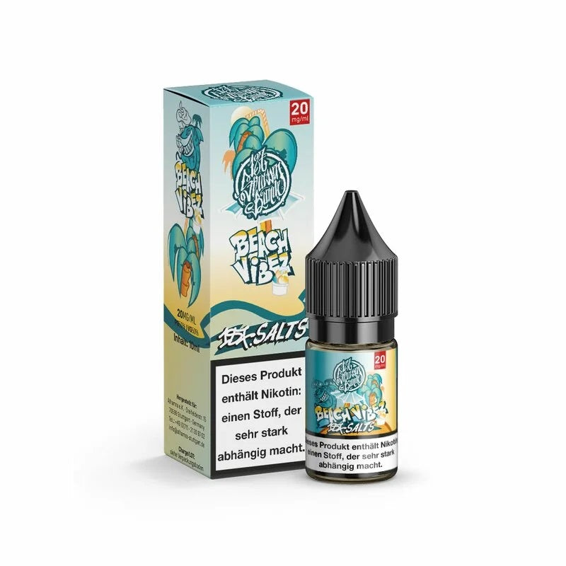 187 Salts Liquid Beach Vibez 20 mg/ml – Nikotinsalz Liquid für ELFA PODS – fruchtiger Geschmack mit Zitrone, Limette und Orange