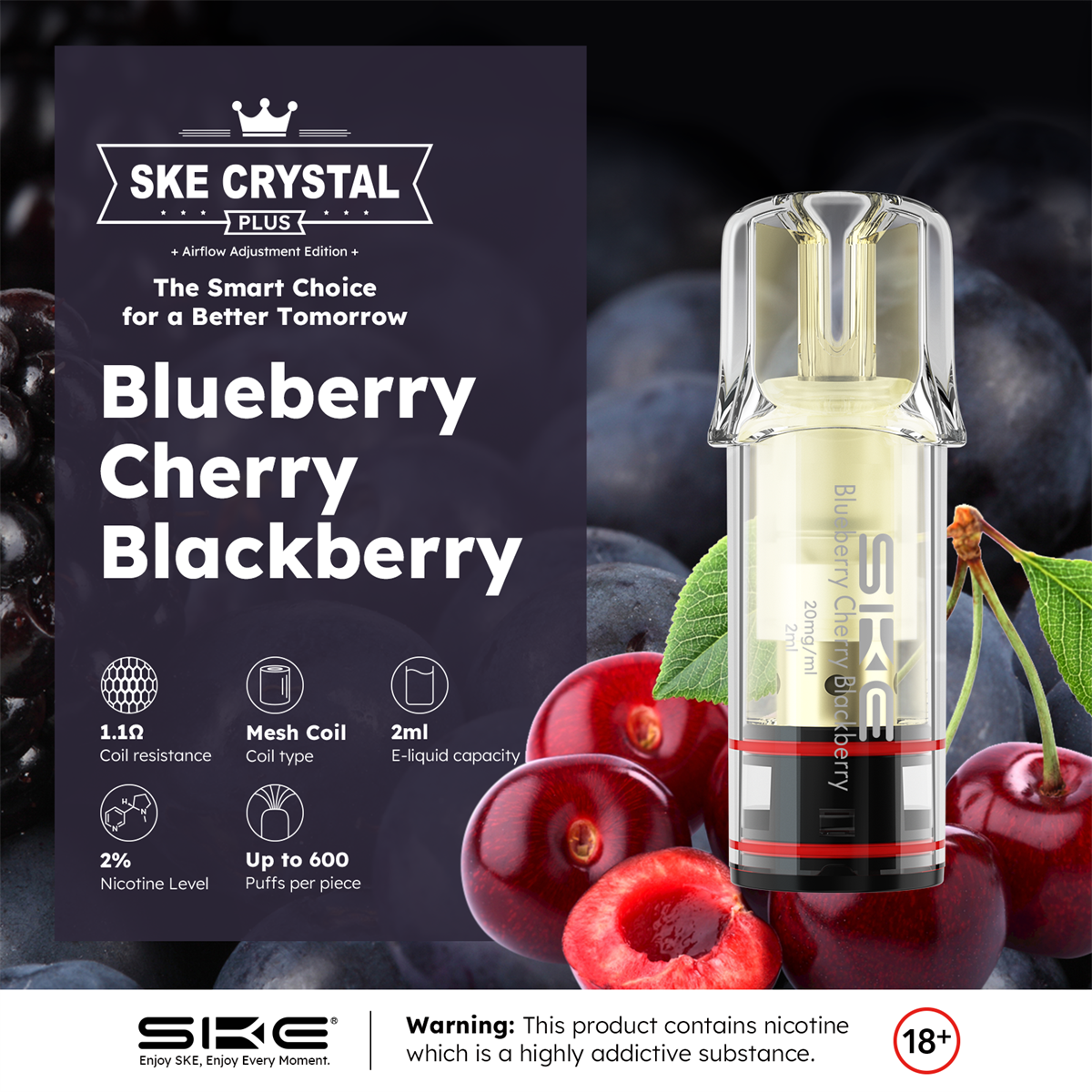 Crystal Plus Pod Blueberry Cherry Blackberry