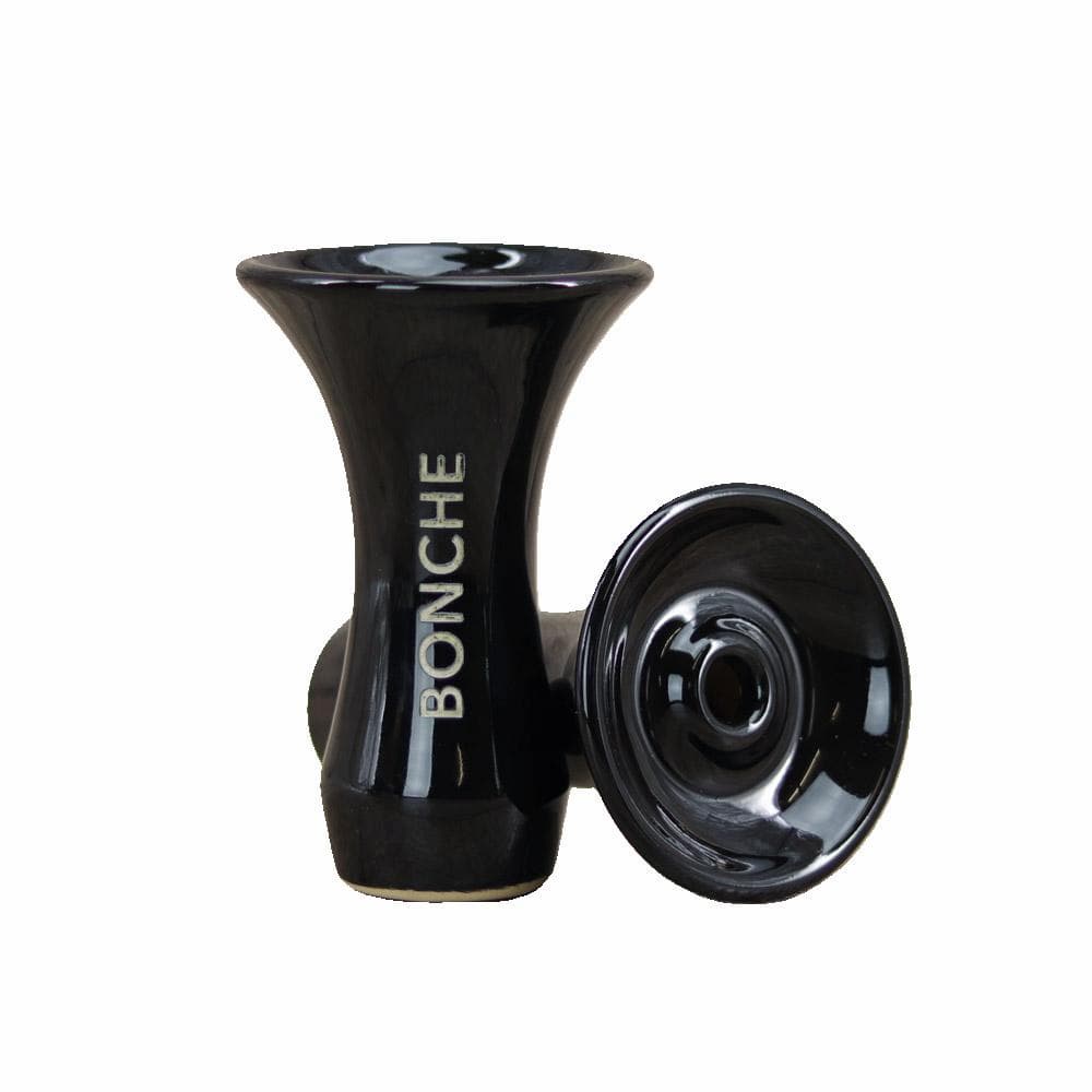 Bonche Cigar Phunnel Black – Schwarzer Ton-Shisha-Kopf mit Phunnel-Design & zentraler Molasse-Rinne für intensiven Geschmack