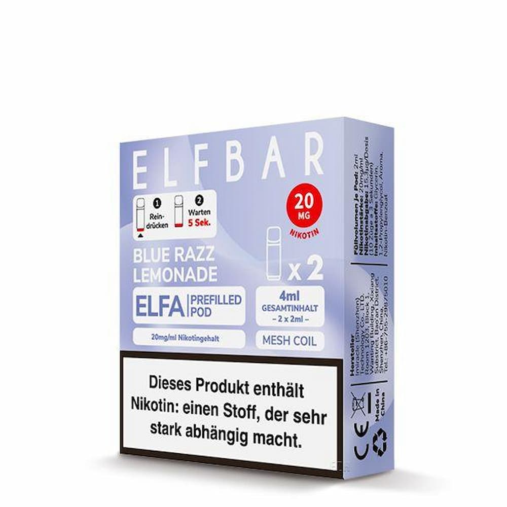 Elfbar - ELFA Pod - Blue Razz Lemonade - Puzzles Shisha Online Shop