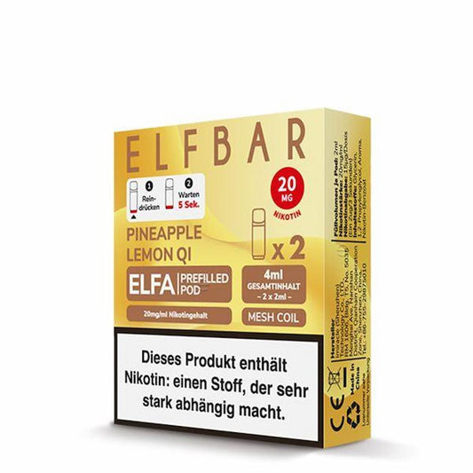 Elfbar - ELFA Pod - Pineapple Lemon Qi - Puzzles Shisha Online Shop