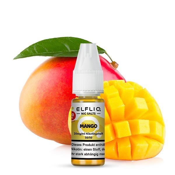 Elfliq By Elfbar Mango 20mg E-Liquid 10ml Flasche mit süßem, saftigem Mango-Aroma für Pods und Vape-Geräte