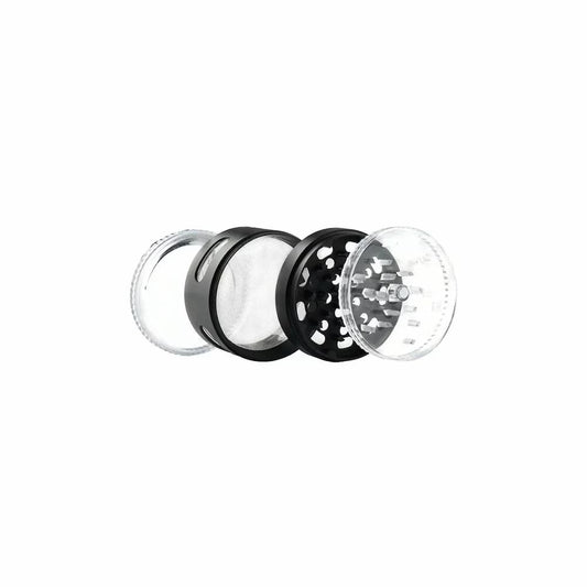 Aluminium Grinder GRC403 - Schwarz - Puzzles Shisha Online Shop