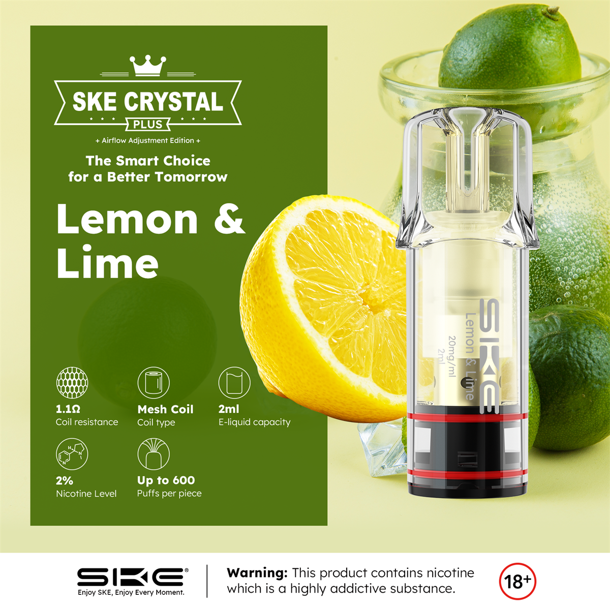 Crystal Plus Pod Lemon Lime