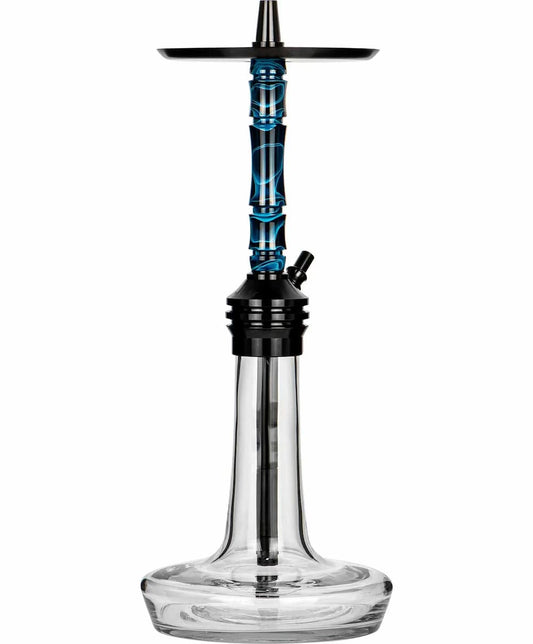 Moze Varity Lounge Black - Clear - Wavy Blue Shisha - Puzzles Shisha Online Shop