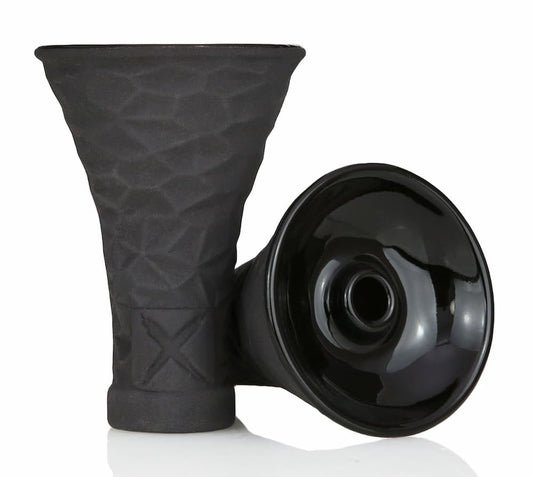 Polygon Shisha Kopf in Schwarz