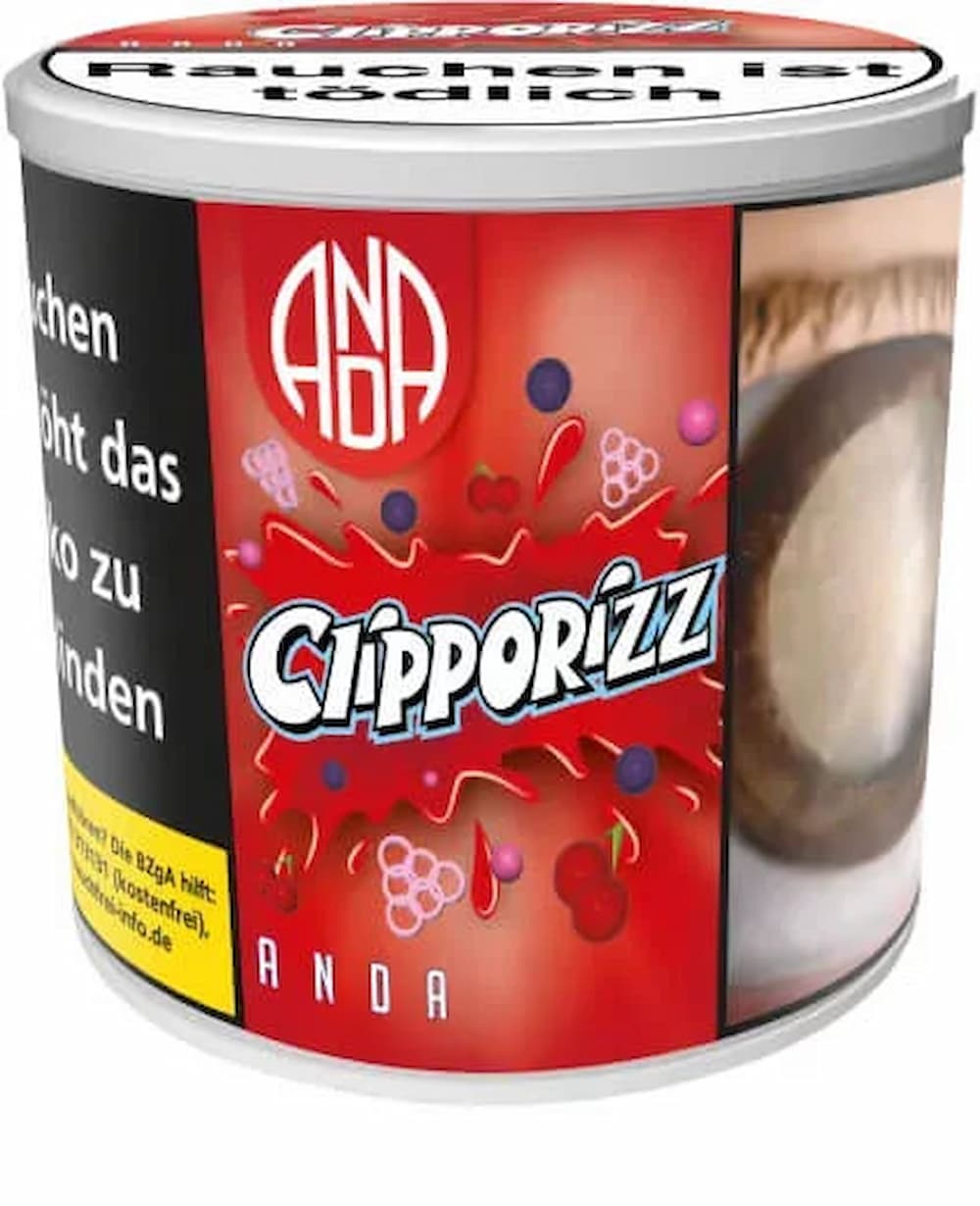 Anda Shisha Tabak Clipporizz 200g Dose Rote Beeren Icecreme