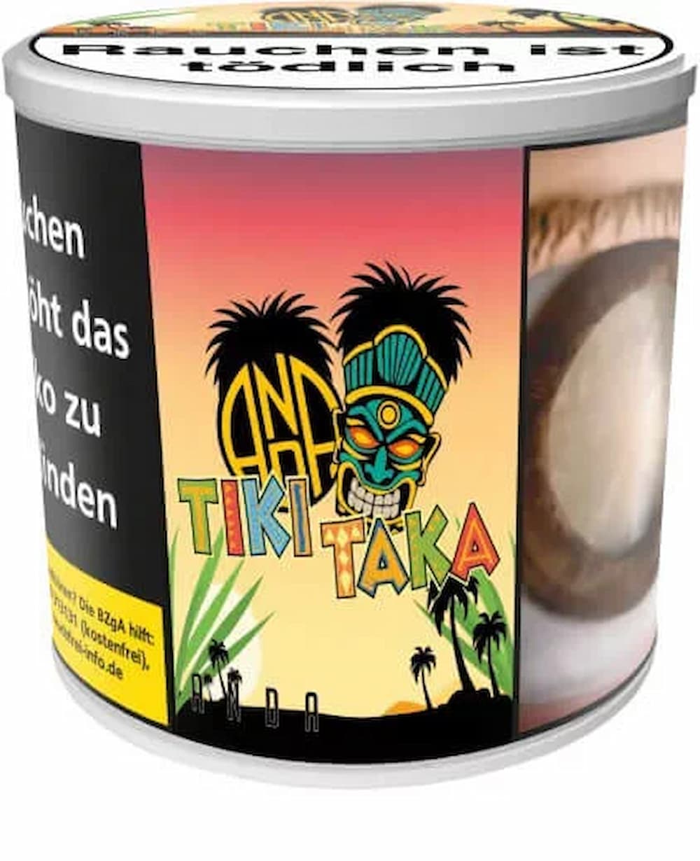Anda Shisha Tabak 200g Tiki Taka Mango Ananas Maracuja Dose