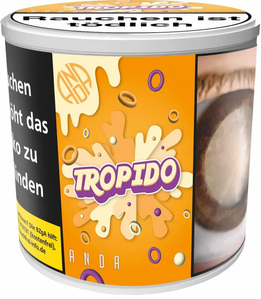 Anda Shisha Tabak Tropido 200g Dose – Mango Passionsfrucht Eis Geschmack