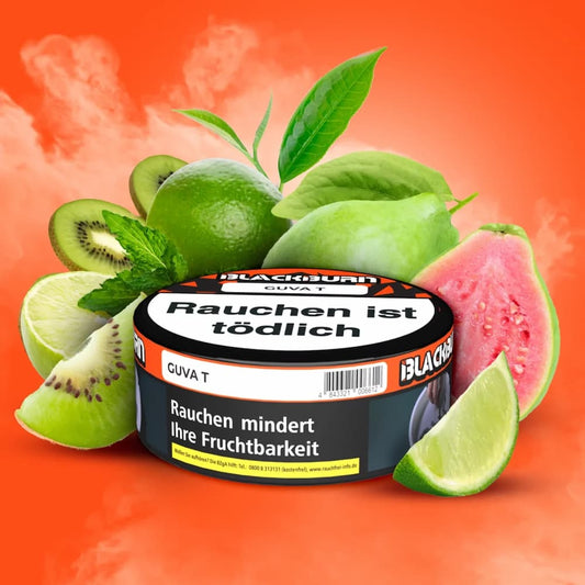 Blackburn Tobacco Guva T 100g – Tropischer Shisha-Tabak mit Mango-, Papaya- und Ananas-Geschmack, hochwertige Verpackung