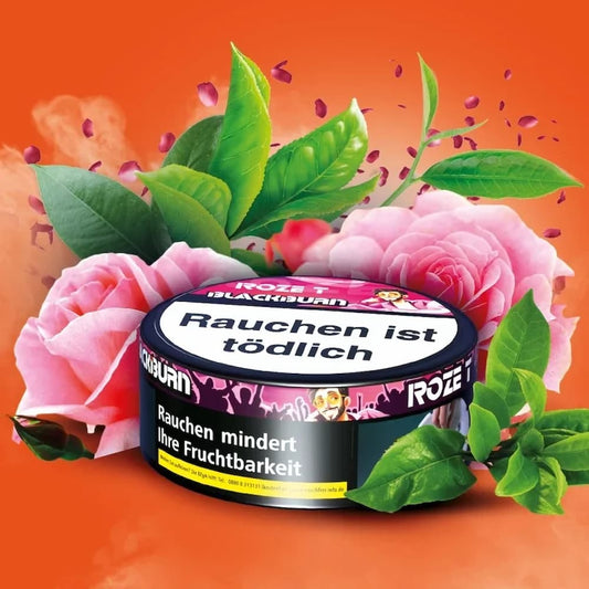 Blackburn Shisha Dose Roze T Schwarzer Tee Rose