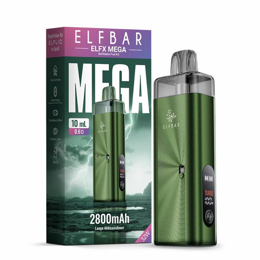 ELFBAR ELFX Mega Kit Green | 2800mAh Akku 32W Power