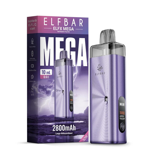 ELFBAR ELFX Mega Kit Purple | 2800mAh Akku 32W Power