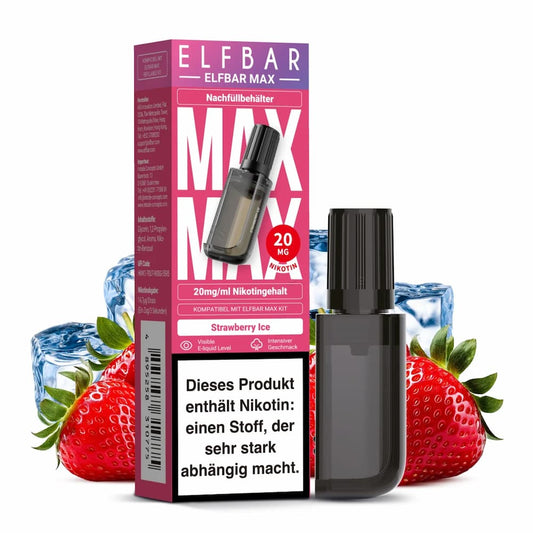 Elfbar Max Refill Container Erdbeere Ice