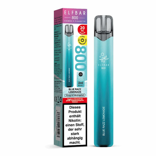 Elfbar 800 Blue Razz Lemonade Einweg E-Zigarette mit Blaubeere und Zitrone