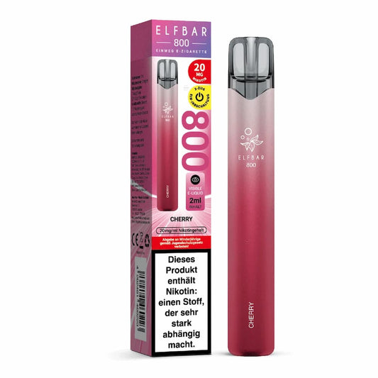 Elfbar 800 Cherry Einweg E-Zigarette mit intensivem Kirschgeschmack