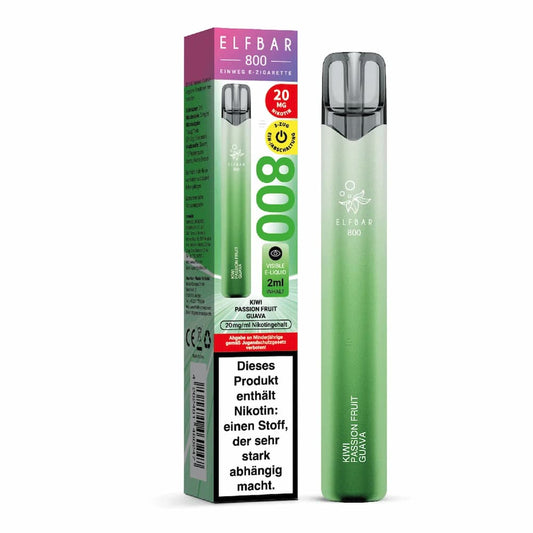 Elfbar 800 Kiwi Passion Fruit Guava Einweg E-Zigarette mit exotischem Fruchtmix