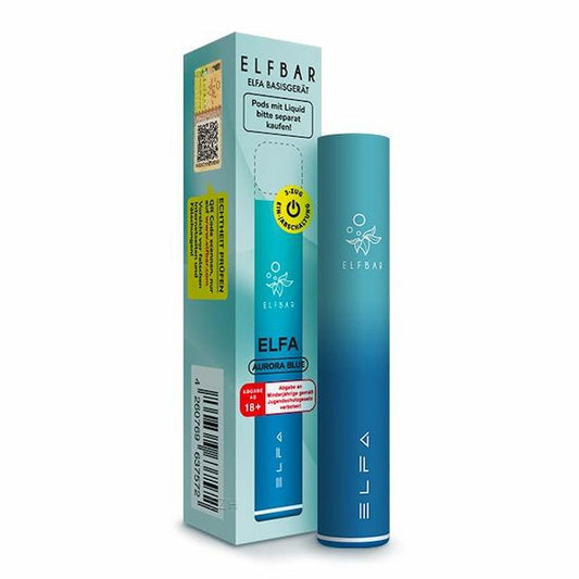 Elfbar ELFA Akkuträger Aurora Blue – stylischer E-Zigaretten-Akku