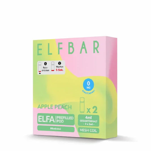 Elfbar - ELFA Pod - Apple Peach nikotinfrei - Puzzles Shisha Online Shop