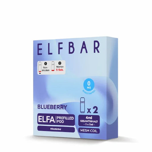 Elfbar - ELFA Pod - Blueberry nikotinfrei - Puzzles Shisha Online Shop