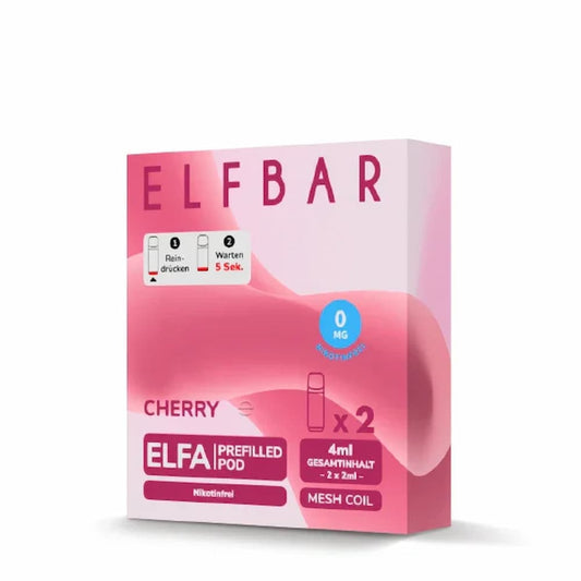 Elfbar - ELFA Pod - Cherry nikotinfrei - Puzzles Shisha Online Shop