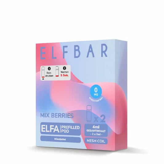 Elfbar - ELFA Pod - Mix Berries nikotinfrei - Puzzles Shisha Online Shop