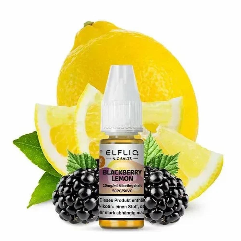 Elfliq By Elfbar - 20mg - Blackberry Lemon 10ml - Puzzles Shisha Online Shop