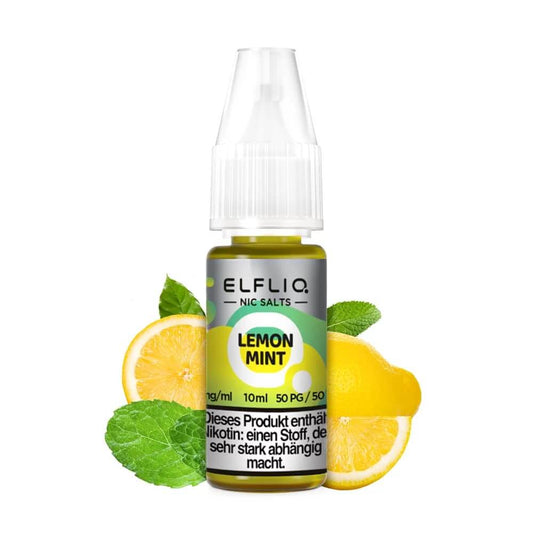 Elfliq by Elfbar Liquid – Lemon Mint 10ml, frische Zitrone & Minze