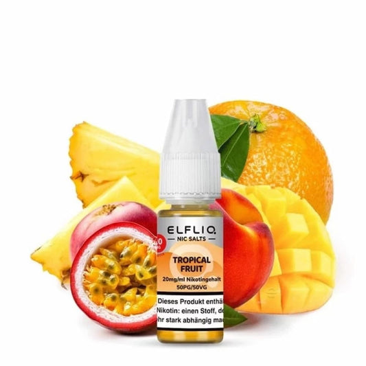 Elfliq By Elfbar - 20mg - Tropical Fruit 10ml - Puzzles Shisha Online Shop