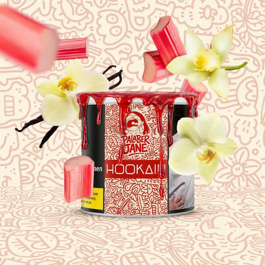 Hookain Palaber Jane 100g Dose – Shisha Tabak Rhabarber Vanille Marmelade