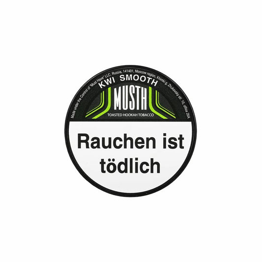 MustH Kwi Smooth Shisha Tabak - Apfel Kiwi Geschmack
