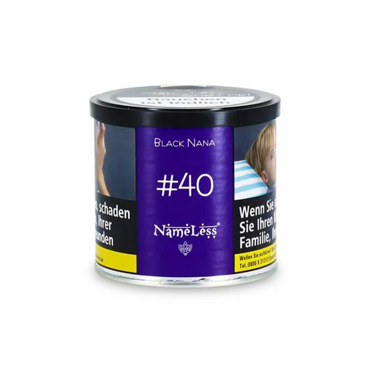 Nameless Black nana #40 Traube minze Shisha Tabak Dose
