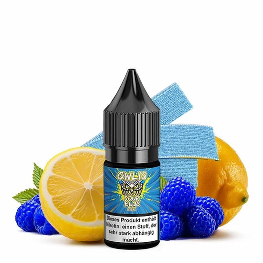 OWLIQ Sour Blue Liquid 10ml – Blaubeere mit Ice & Nikotinsalz