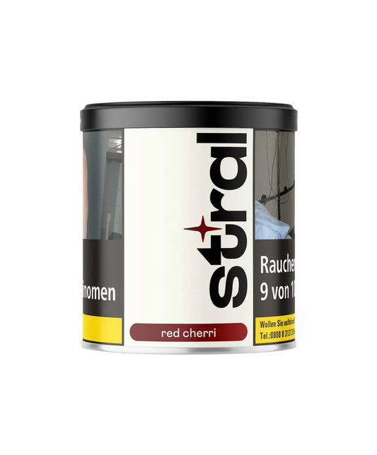 Stral Tobacco 200g Red Cherri – Shisha-Tabak mit süßem Kirschgeschmack in roter Dose
