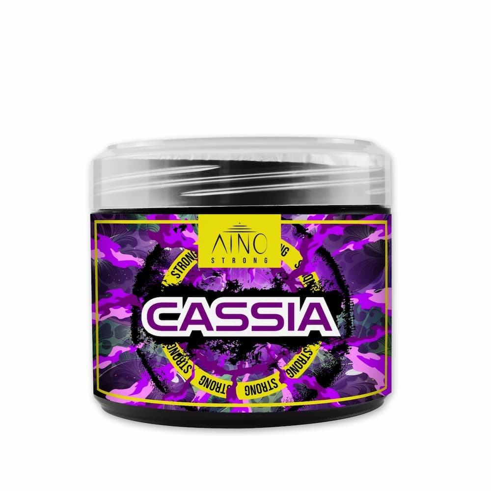 AINO Strong Tobacco 200g Cassia Shisha Tabak Packung mit intensivem Geschmack dunkler Johannisbeeren, hochwertige Verarbeitung und kräftiges Aroma für Shisha-Liebhaber