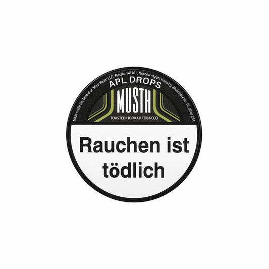 Musth Apl Drops Shisha Dose 125g Apfel Geschmack