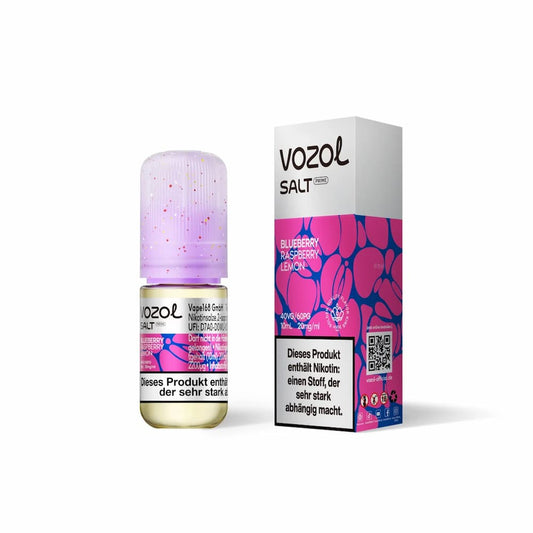 Vozol Salz Prime Nikotinsalz Liquid Blueberry Raspberry Lemon 10ml Flasche mit 20mg Nikotin – Puzzles Shisha Shop